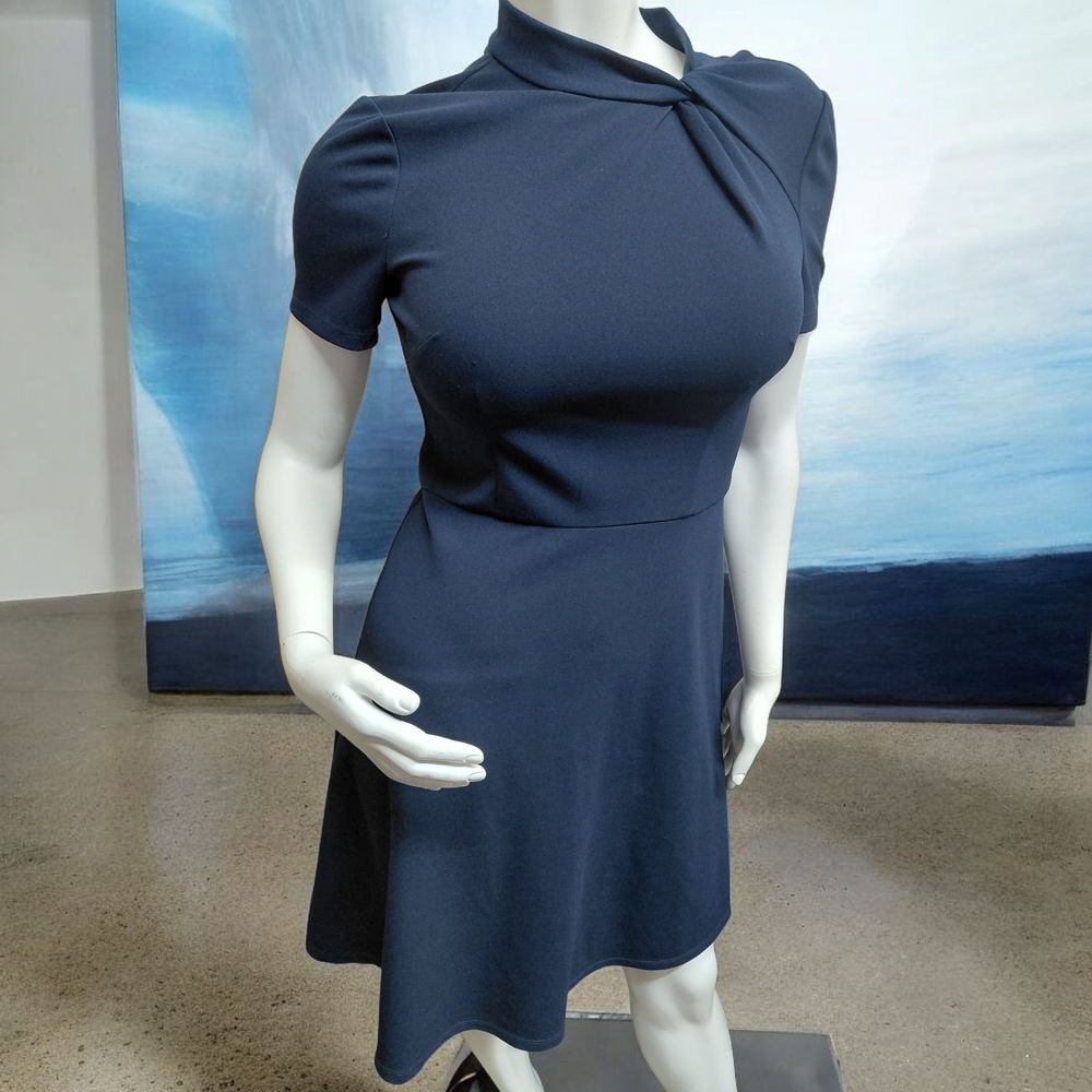 Elegant Navy Midi Dress